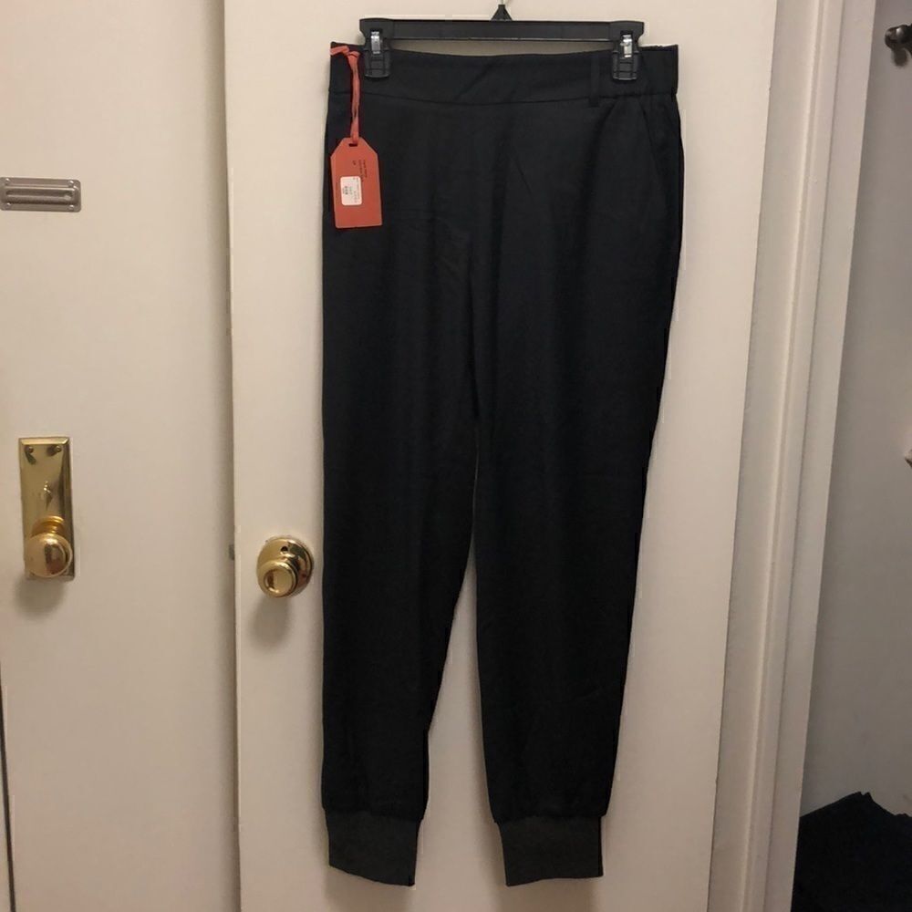 James Jeans Silky Black Track Pants, Size 29